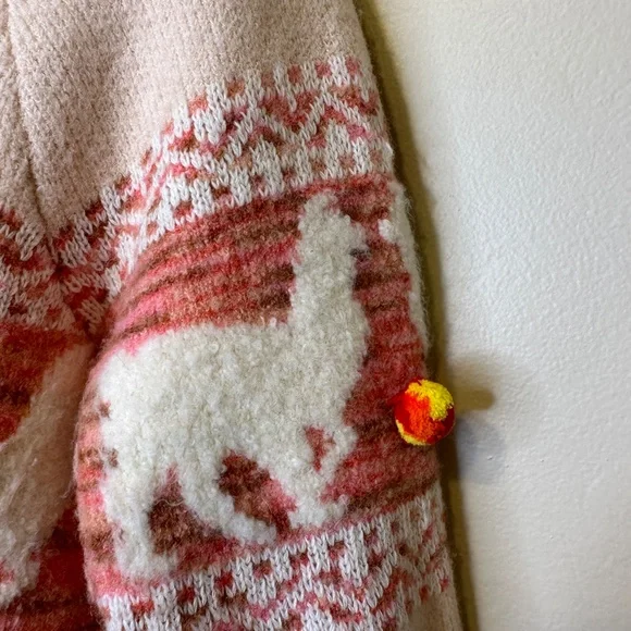 Anthropologie | Aimee Pommed Novelty Print Alpaca Mock Neck Sweater - Picture 11 of 16